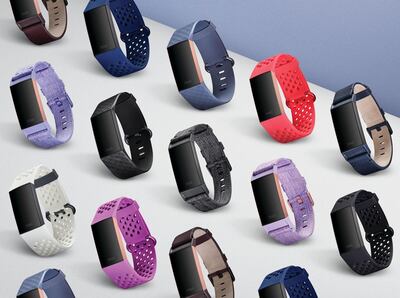 Increasingly sophisticated fitness trackers can keep you motivated to exercise. Seen here the swimproof Fitbit Charge 3 with touchscreen display and 15+ goal-based exercise modes