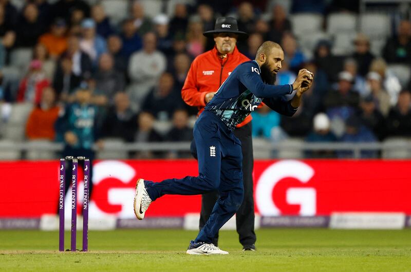 England's Adil Rashid picked up three wickets. Reuters