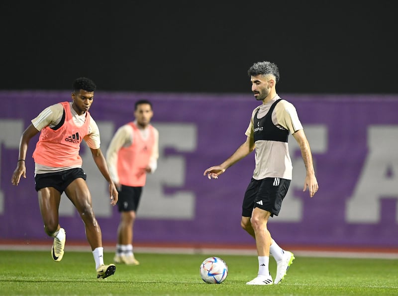 The UAE squad train in Dubai ahead of their upcoming 2026 World Cup qualifier against Yemen on March 21, 2024. All photos: UAE FA