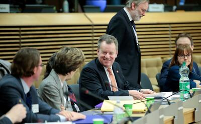 FILE PHOTO: British Prime Minister's Europe adviser David Frost is seen at start of the first round of post-Brexit trade deal talks between the EU and the United Kingdom, in Brussels, Belgium March 2, 2020. Oliver Hoslet/Pool via REUTERS/File Photo