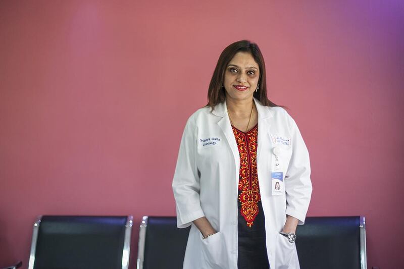 ‘Pharmacists don’t ask questions,’ says Dr Nazura Siddiqi, a specialist gynaecologist in Mussaffah. Mona Al Marzooqi / The National