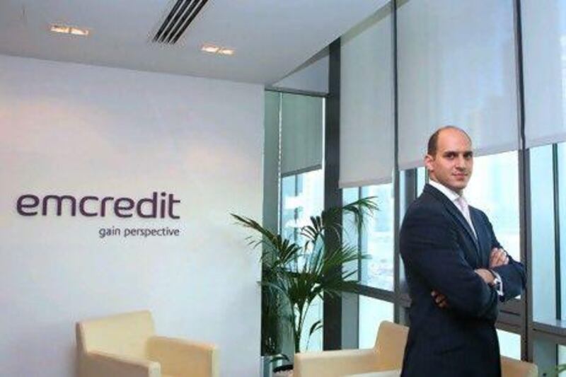 Zaid Kamhawi, the chief business officer for Emcredit, says information on borrowers can be found in public sources.