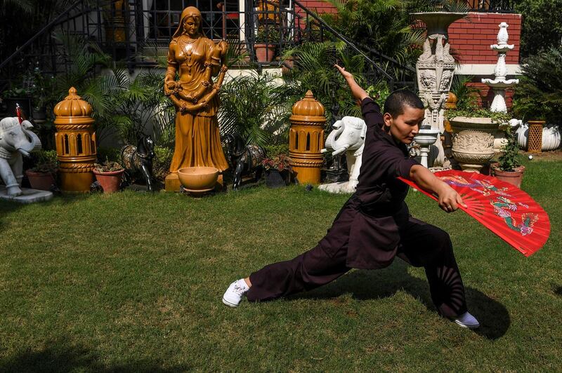 "We are doing kung fu as an example for other girls."