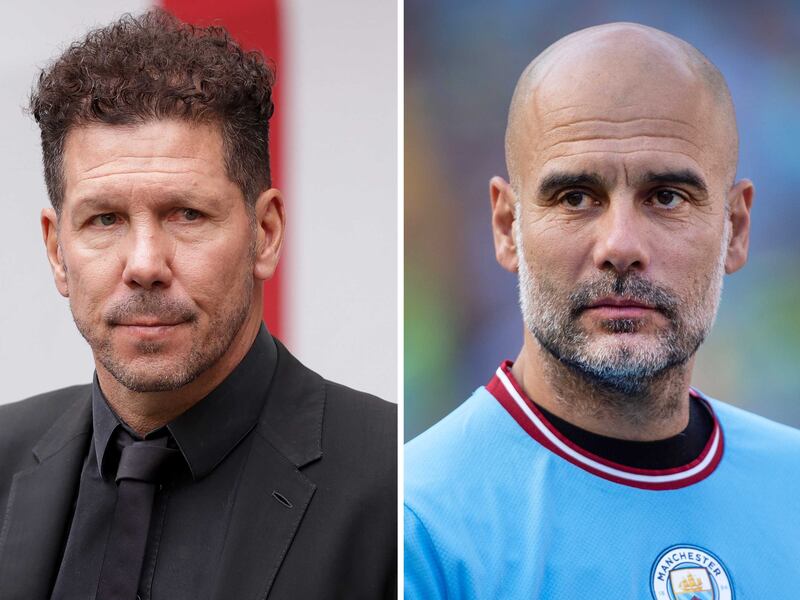 Diego Simeone and Pep Guardiola are the highest paid managers in Europe. Getty Images