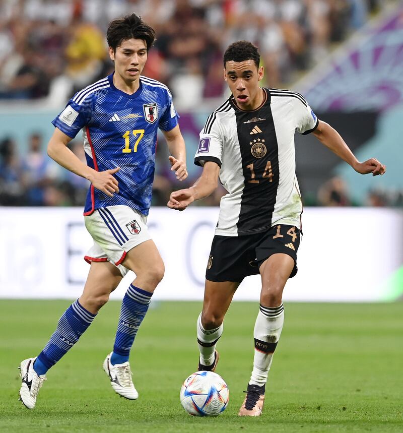 Ao Tanaka – 7. Set the tone with a succession of tough early challenges and was razor sharp in the tackle throughout. Helped his side keep a foothold in the game as Germany passed up a string of chances, before making way for Doan. Getty