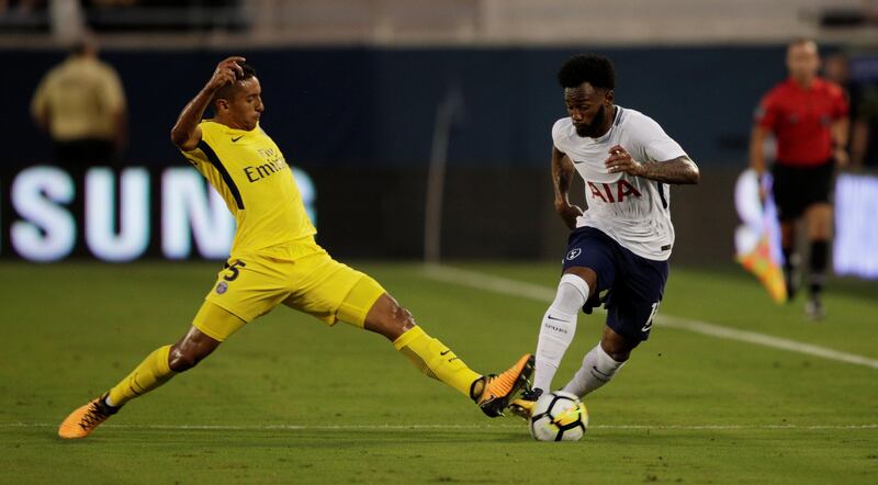 Tottenham Hotspur's Georges-Kevin Nkoudou in action during their friendly against Paris Saint-Germain at Orlando. Kevin Kolczynski / Reuters