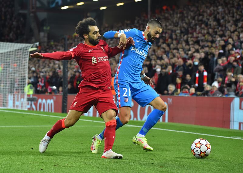 Mohamed Salah - 8: The Egyptian had chances and failed to score. He could have played Jota in on a couple of occasions, too. But that is only half the story. The striker caused Hermoso to pick up a yellow card early on and spread fear and confusion throughout the defence. EPA