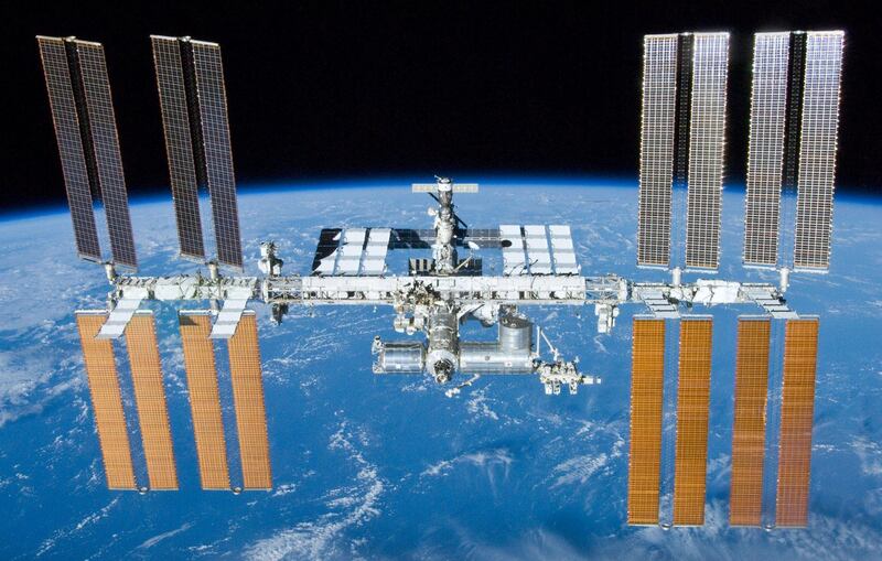 International Space Station after undocking of STS-132 2010. (Photo by: Universal History Archive/ UIG via Getty Images)