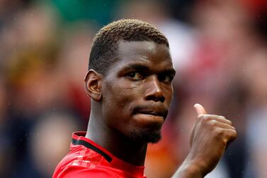 Manchester United's Paul Pogba gives a thumbs up after the Premier League match at Old Trafford, Manchester. PRESS ASSOCIATION Photo. Picture date: Sunday August 11, 2019. See PA story SOCCER Man Utd. Photo credit should read: Martin Rickett/PA Wire. RESTRICTIONS: EDITORIAL USE ONLY No use with unauthorised audio, video, data, fixture lists, club/league logos or "live" services. Online in-match use limited to 120 images, no video emulation. No use in betting, games or single club/league/player publications.