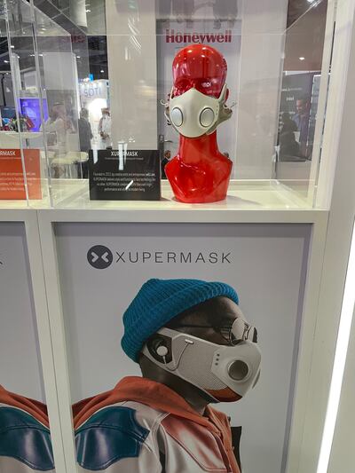 Xupermask smart mask displayed at Gitex 2021 - in pictures