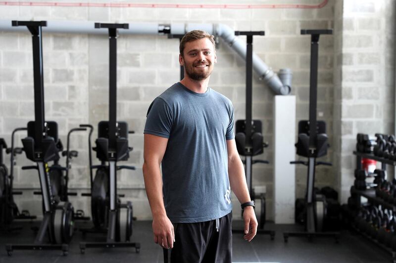 
ABU DHABI , UNITED ARAB EMIRATES , MAY 27 – 2018 :-  Stephen Hamilton , founder of Discover Sports AE at the Arena Fitness Gym in Al Zeina in Abu Dhabi.  ( Pawan Singh / The National )  For Business
