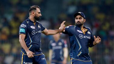 Mohammad Shami, left, is one of the biggest names missing in this year's IPL. Getty Images