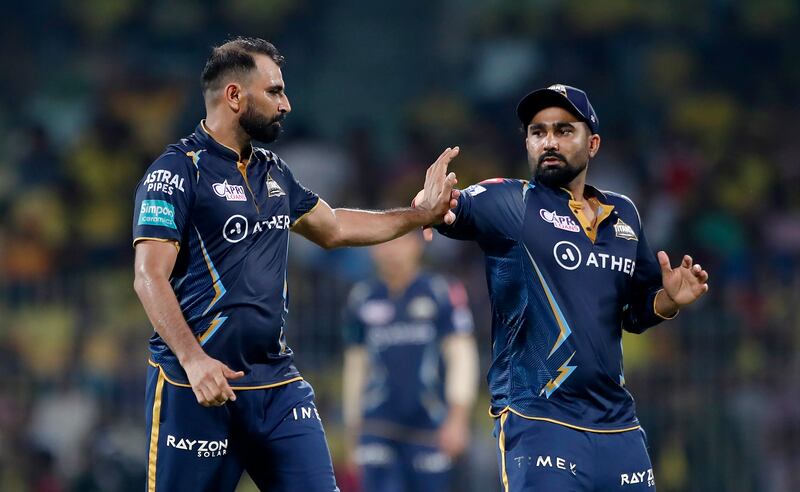 Mohammad Shami, left, is one of the biggest names missing in this year's IPL. Getty Images