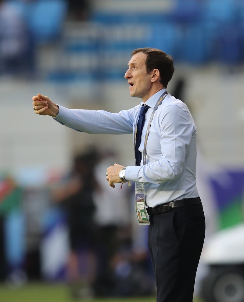 UAE manager Rodolfo Arruabarrena. EPA