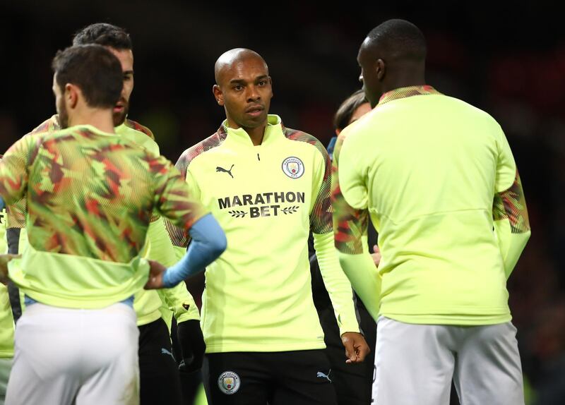 Fernandinho is set to feature in Manchester City's League Cup clash against Manchester United on Wednesday. Getty Images