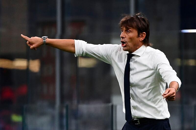 Inter Milan's Italian head coach Antonio Conte. AFP