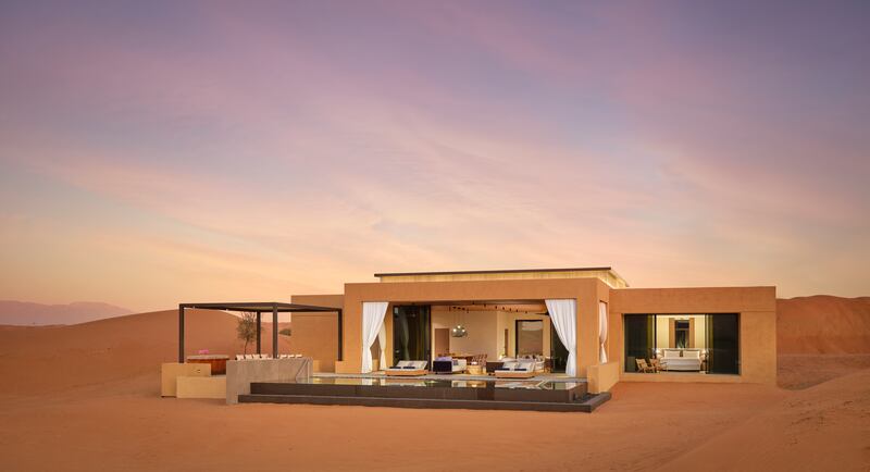 Signature villas at The Ritz-Carlton Ras Al Khaimah Al Wadi Resort. All Photos: Matthew Shaw