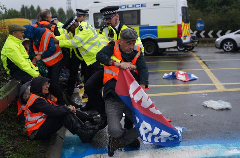 The group, an offshoot of Extinction Rebellion, is calling for the government to insulate homes in the UK to help cut carbon emissions.