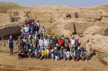 The British Museum excavation team in the ancient city of Girsu. Courtesy: British Museum