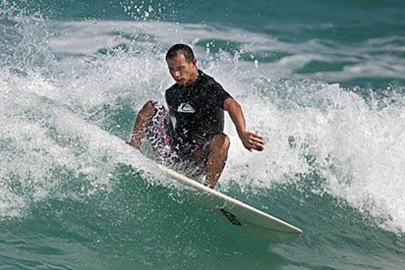 The Dubai Sunset Open featured shortboard and longboard competitions.