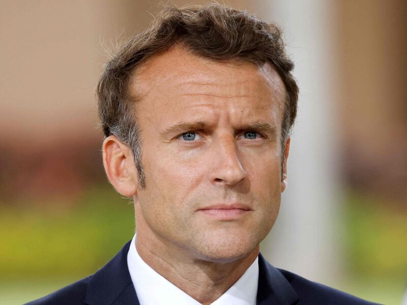 French President Emmanuel Macron. AFP