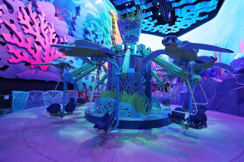 The MicroOcean realm has rides for children as well as play areas 