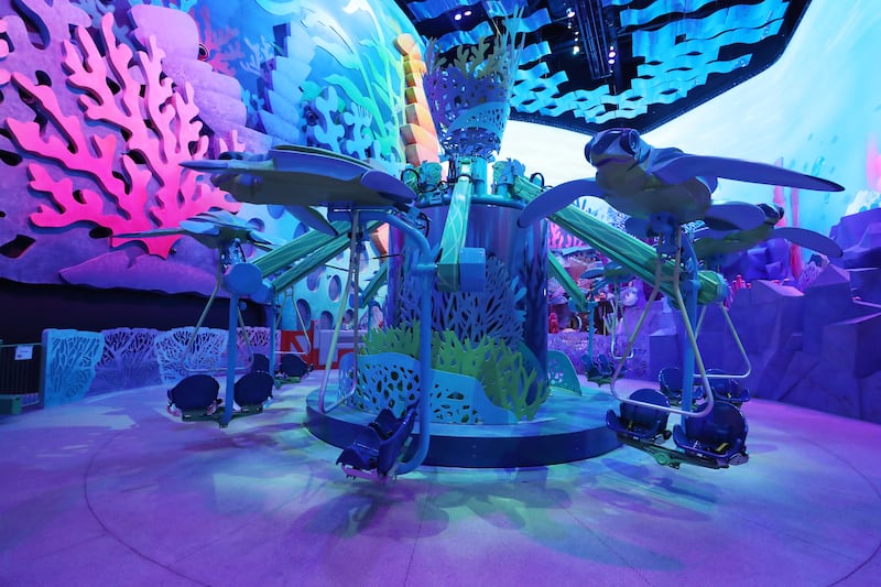 The MicroOcean realm has rides for children as well as play areas 