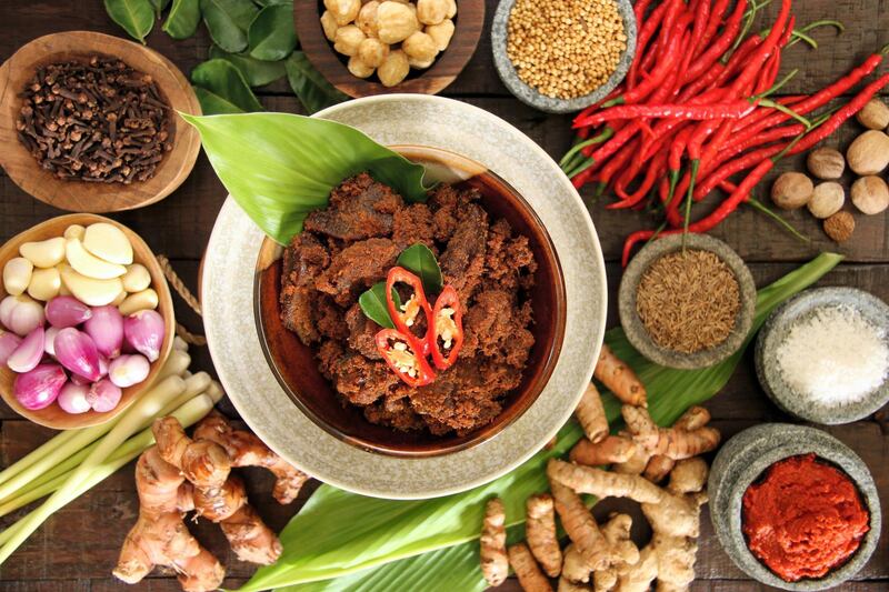 Indonesian beef rendang (Dh140), with slow-cooked beef coconut curry, and fragrant galangal, lemongrass, star anise and cinnamon. Photo: Punjab Grill