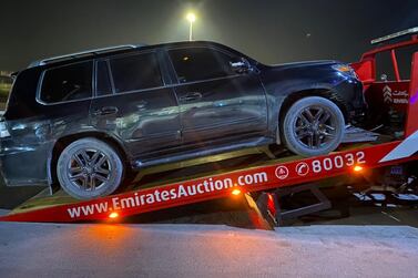 Following the accident, the 17-year-old driver fled the scene. Courtesy: Ras Al Khaimah Police