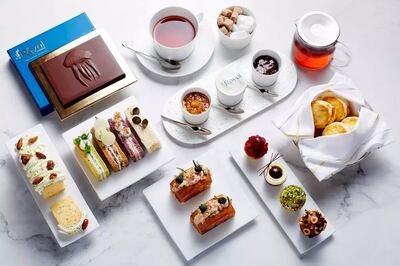 The afternoon tea at Royal Tearoom is available daily from 2pm to 5pm and costs Dh560 for two. Photo: Atlantis The Royal