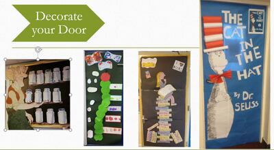 Decorate Your Door activity for World Book Day by Uptown International School in Dubai. Photo: Uptown International School in Dubai
