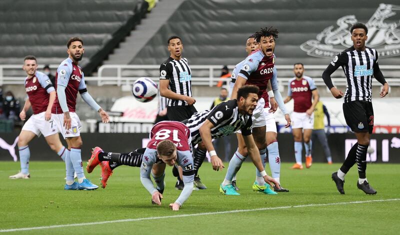 Matt Targett - 8, Defended fairly well throughout and got a couple of threatening balls into the Newcastle box, with one of those leading to Villa’s goal. Reuters