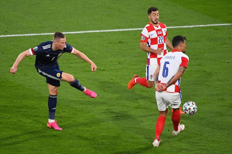 Scott McTominay – 5 Manchester United’s 24-year-old midfielder contributed a lot defensively but was partly at fault for Croatia’s opener, as he lost Vlašić in the box. He nearly scored from a header but it went over the bar, his performance summing up Scotland’s night. EPA