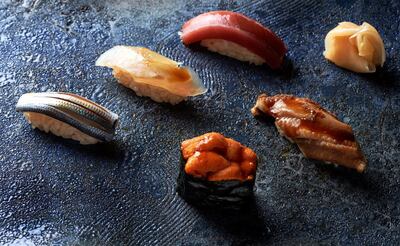 The sushi fish is sourced from Tokyo. Courtesy Bulgari Hotel 