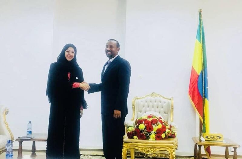 ADDIS ABABA, 11th August, 2018 (WAM) -- Ethiopian Prime Minister, Abiy Ahmed, on August 10, 2018, received Reem bint Ibrahim Al Hashemy, Minister of State for International Cooperation, and discussed prospects for joint cooperation, especially in vital areas of energy, infrastructure, investment, free industrial zones and civil aviation. Wam