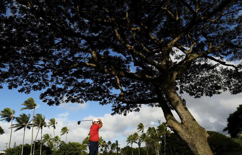 US golfer Patrick Reed  plays a shot during the pro-am ahead of the Sony Open in Hawaii 
on Wednesday, January 8. Getty
