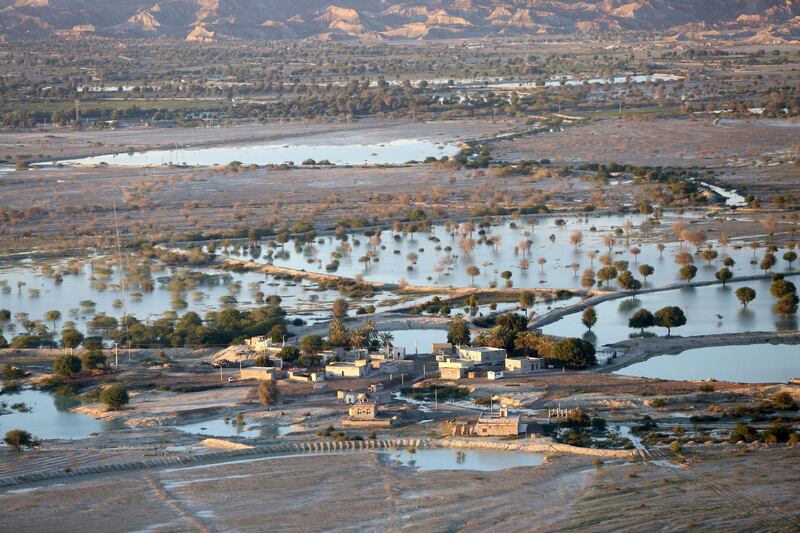 Flooding in Iran's Sistan-Baluchistan region.   AFP