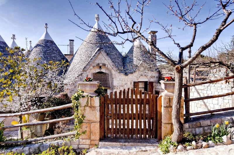 1: I Sette Coni, (or the seven cones, referring to the conical roofline) in Ostuni, Italy, is perfect for nature-lovers, with reading nooks located under olive trees, small country lanes decked with greenery and beaches close at hand.