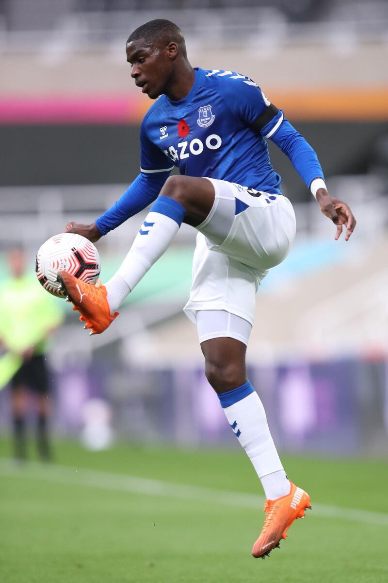 Niels Nkounkou - 6: Another making his Everton debut, the former Marseille player was given an easy ride in first half although was booked for fouling Saint-Maximin. Was skinned by his countryman in the second half but a decent start in Everton colours from the Frenchman. AFP