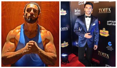 Bollywood star, Ranveer Singh's transformation is impressive. Instagram / Courtesy TOIFA