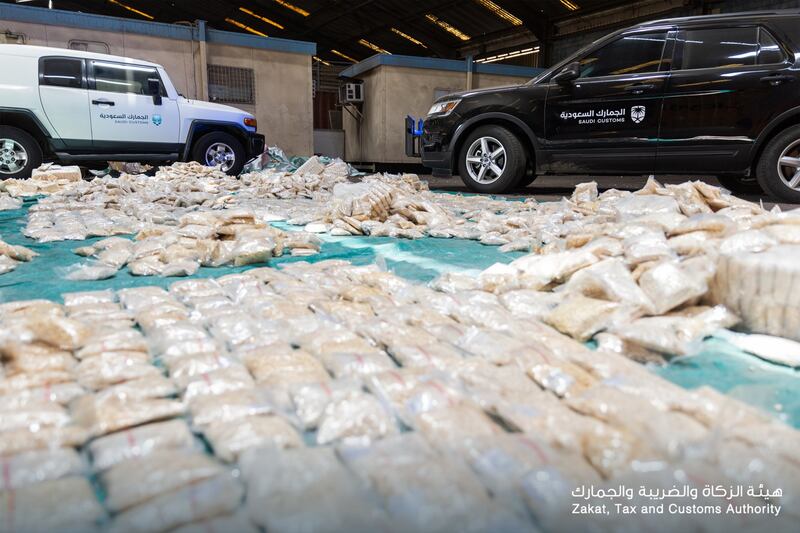 Saudi port authorities said about nine million Captagon pills were intercepted.