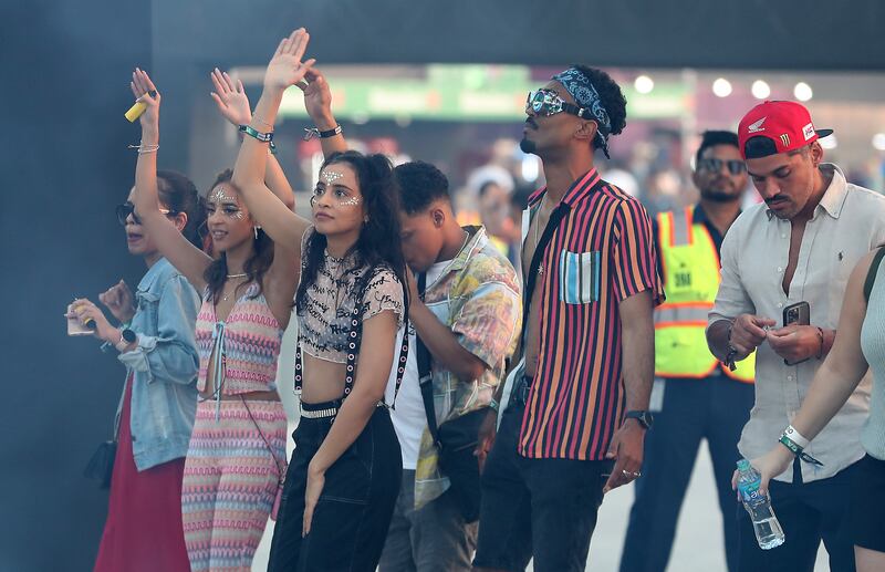 Fans turned out in colourful outfits for the music festival. Pawan Singh / The National