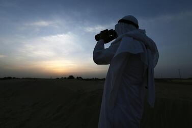 Astronomers have been looking to the skies in recent days ahead of Ramadan. Pawan Singh / The National