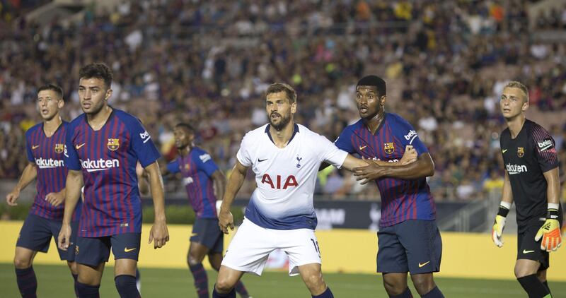 Tottenham Hotspur's Fernando Llorente in action. EPA