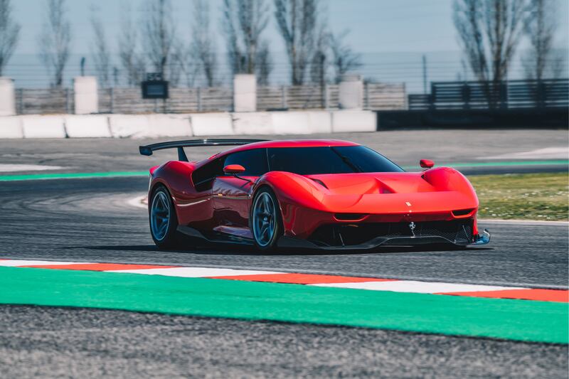 Ferrari P80/C: derived from the 488 GT3,  the P80/C is inspired in part by the 1965 Le Mans 24 Hours-winning 250 LM.