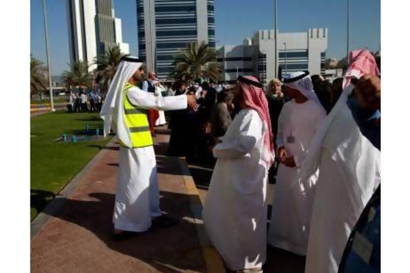 Many people were evacuated from buildings in Abu Dhabi on Tuesday because of an aftershock from an earthquake in Iran. A reader says the tremor is a reminder of the need for emergency drills. Christopher Pike / The National