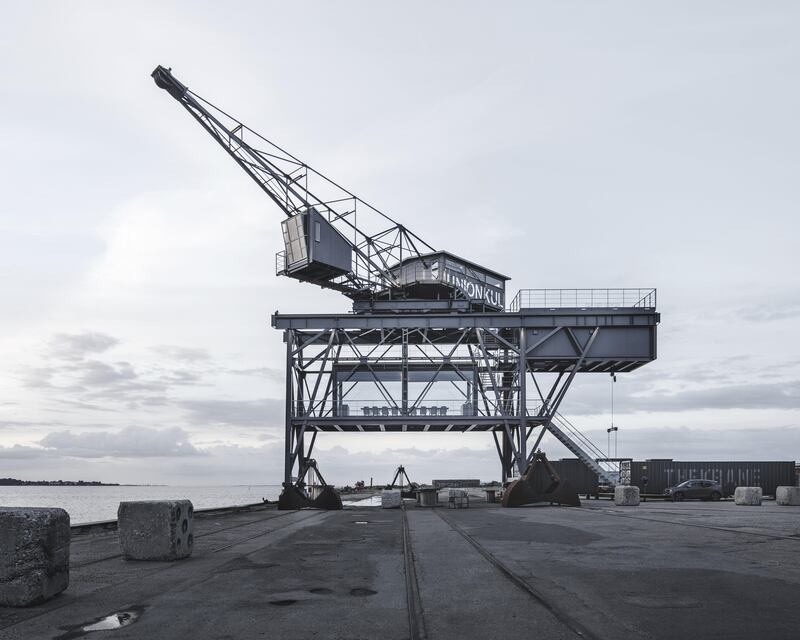 The Krane, near Copenhagen in Denmark, is an industrial crane which has been converted into a luxury hotel suite. The structure, on the edge of Nordhavn at the Oresund coast, has been turned into a luxury two-person private retreat costing €2,500 (Dh10,775) per night. Courtesy The Krane