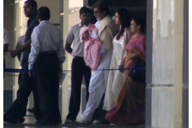 Abhishek and Aishwarya Rai Bachchan's baby daughter still needs a name. AFP
