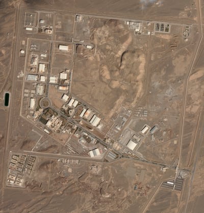 Iran's Natanz nuclear site in March. The UN atomic watchdog said it installed surveillance cameras to monitor a new centrifuge workshop at Iran's underground Natanz site after a request from Tehran. Planet Labs PBC via AP