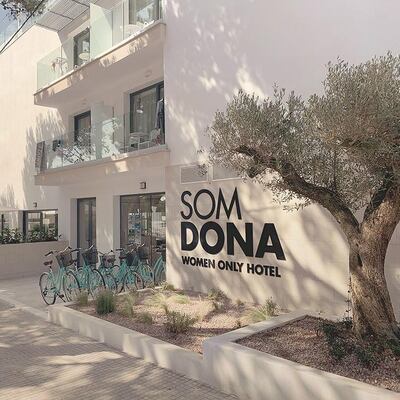 The entrance of the Som Dona Hotel in Mallorca. Courtesy Som Dona Hotel 